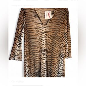 New with tags Jordan Taylor Tiger Print Swim Coverup women’s size S